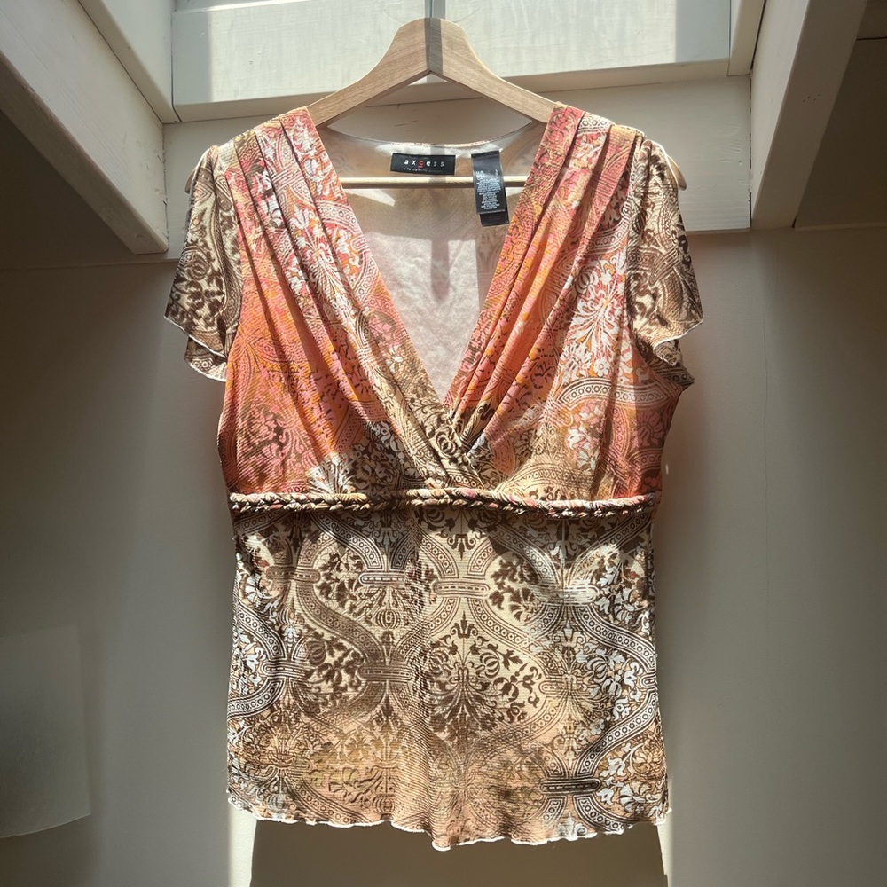 Vintage Y2K Liz Claiborne Mesh Top